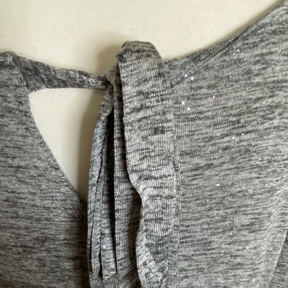 Nygard Grey Black Silver Glitter Holiday Festive Party Top- Sz-3X - Picture 6 of 16